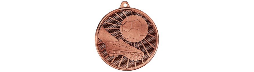 50MM FORMATION FOOTBALL BALL AND BOOT MEDAL - GOLD, SILVER & BRONZE 50MM FORMATION FOOTBALL BALL AND BOOT MEDAL - GOLD, SILVER & BRONZE